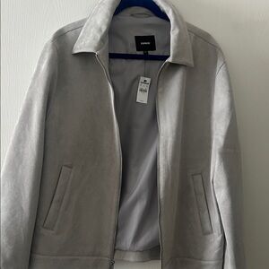 Express Men's Gray suede Jacket